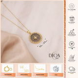 14k Gold | Travelers' Compass Necklace