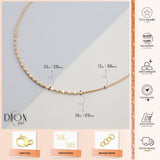 14k Gold | Cubic Design Italian Mesh Chain Necklace