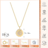 14k Gold | Zodiac Rotating Disc Diamond Necklace