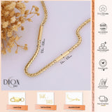 14k Gold | Wheat Chain Necklace with Tubes