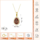 14k Gold | Gem Bezel Diaspore Teardrop Necklace