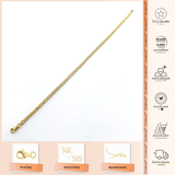 14k Gold | Rectangular Box Link Bracelet