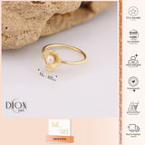 14k Gold | Pearl in Seashell Ring