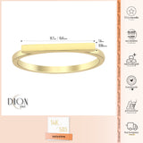 14k Gold | Stick Band Engravable Ring