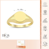 14k Gold | Chunky Initial Ring