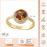 14k Gold | Diaspore Gemstone Round Ring