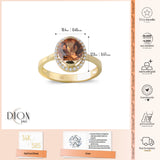 14k Gold | Oval Diaspore Gemstone Ring