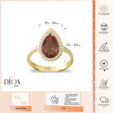 14k Gold | Diaspore Teardrop Ring