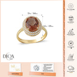 14k Gold | Oval Diaspore Stone Ring