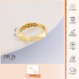 14k Gold | Ridged Forefinger Ring