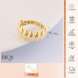 14k Gold | Marquise Shaped Dome Ring