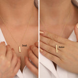 14K Gold Bar Urn Necklace