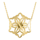 14k Gold | Snowflake Necklace