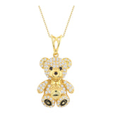 14k Gold | Teddy Bear Necklace