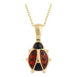 14k Gold | Red Ladybug Necklace