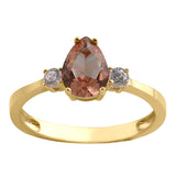 14k Gold | Diaspore Tri Stone Ring