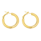 14k Gold | Thick Sturdy Hoop Earrings