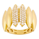 14k Gold | Marquise Cut Dome Ring