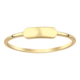 14k Gold | Engravable Minimal Ring