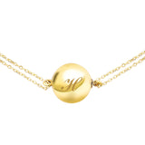 10k Gold | Ball Charm Cremation Urn / Ash Holder Bracelet