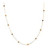 14k Gold | Tiger's Eye Beaded Necklace