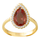 14k Gold | Diaspore Teardrop Ring