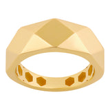 14k Gold | Geometric Shaped Thick Statement Ring