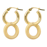 14k Gold | Infinity Double Hoop Earrings