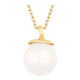 14k Gold | Minimal Pearl Necklace