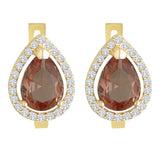 14k Gold | Diaspore Paved Drop Earrings