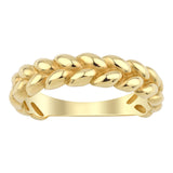 14k Gold | Bold Braid Textured Rope Ring