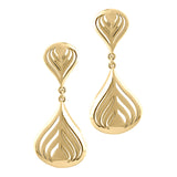 14k Gold | Teardrop Shaped Earrings