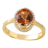 14k Gold | Oval Diaspore Gemstone Ring