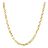 14k Gold | 3mm Dainty Bismarck Chain Necklace