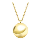 10k Gold | Ball Cremation Urn / Ash Holder Necklace