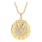 14k Gold | Zodiac Rotating Disc Diamond Necklace