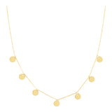 14k Gold | Coin Fringed Necklace