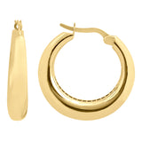 14k Gold | Bold Round Hoop Earrings