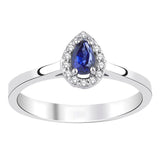 8k - 14k - 18k Gold | Sapphire and Diamond Proposal Ring