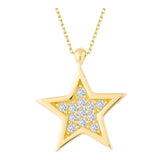 14K Gold | Star Zircon Charm Necklace