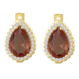 14k Gold | Diaspore Teardrop Earrings