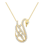 14k Gold | Swan Necklace