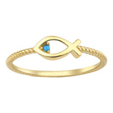 14k Gold | Fish Ring