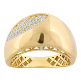 14k Gold | Chunky Curved Dome Ring