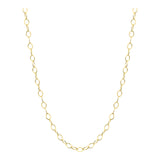 14k Gold | Flat Oval Link Chain Necklace