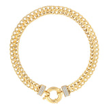 14k Gold | 6mm Double Curb Chain Bracelet with Sailor Clasp