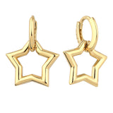 14k Gold | North Star Drop Earrings