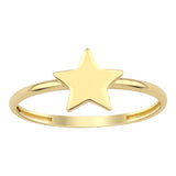 14k Gold | Star Initial Ring