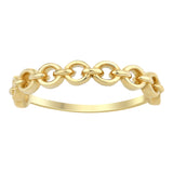 14k Gold | Circle Chain Ring