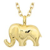 14k Gold | Minimal Elephant Necklace